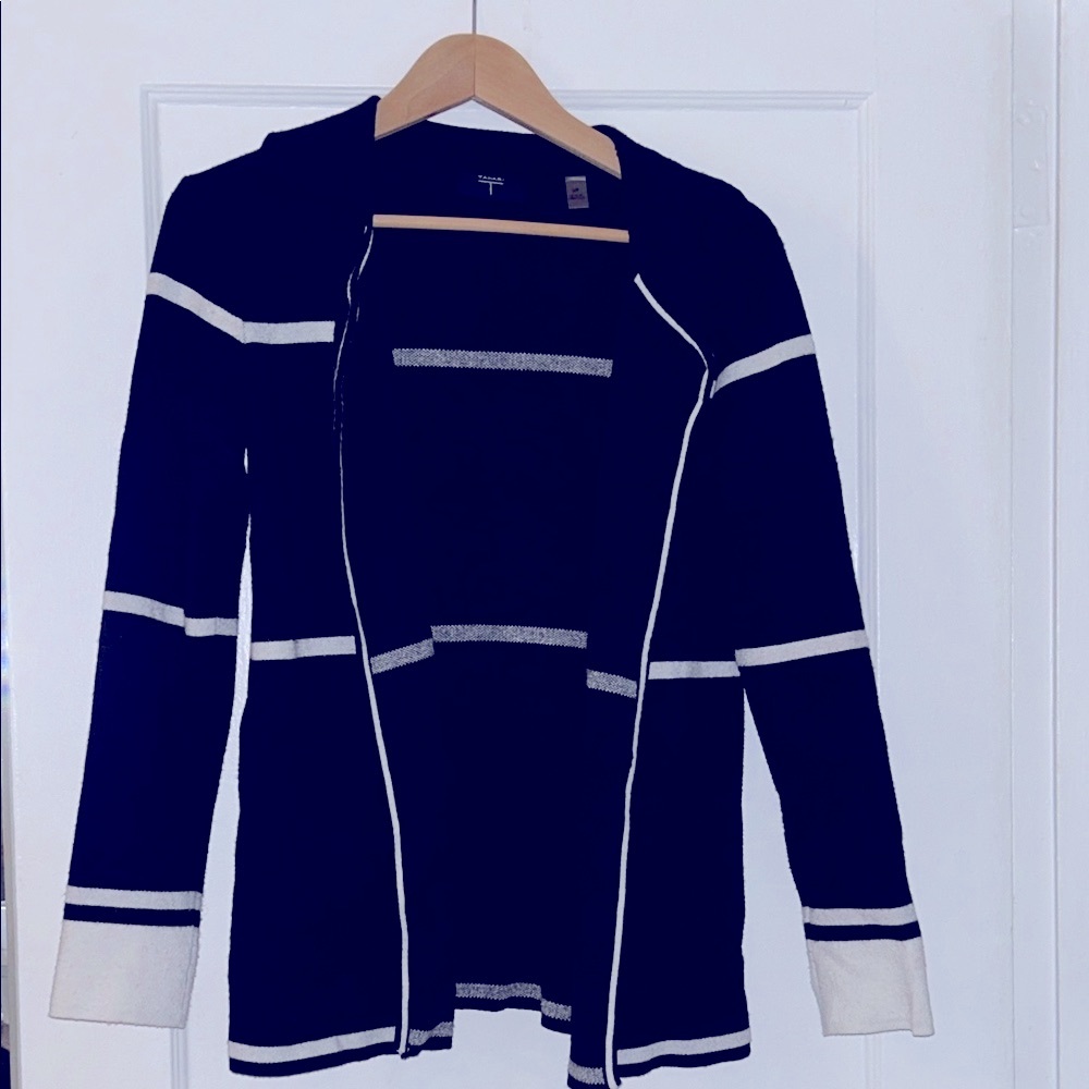 Tahari Black and White Women's Cardigan